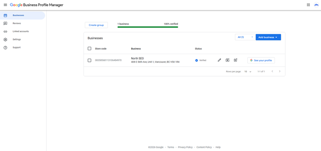 Google Business Profile Manager with North SEO.