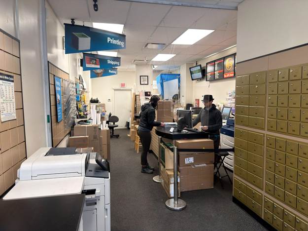 PO box at UPS store in Vancouver
