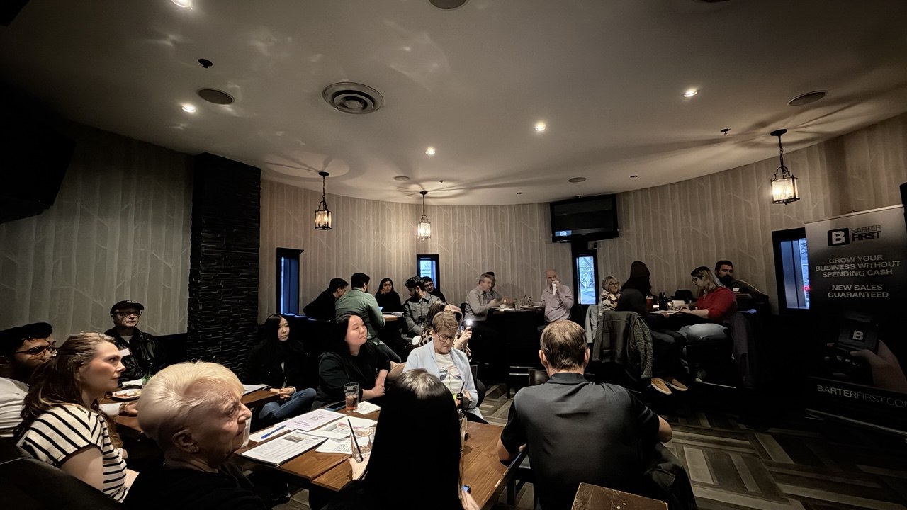 SEO agency employees collaborating in an office environment