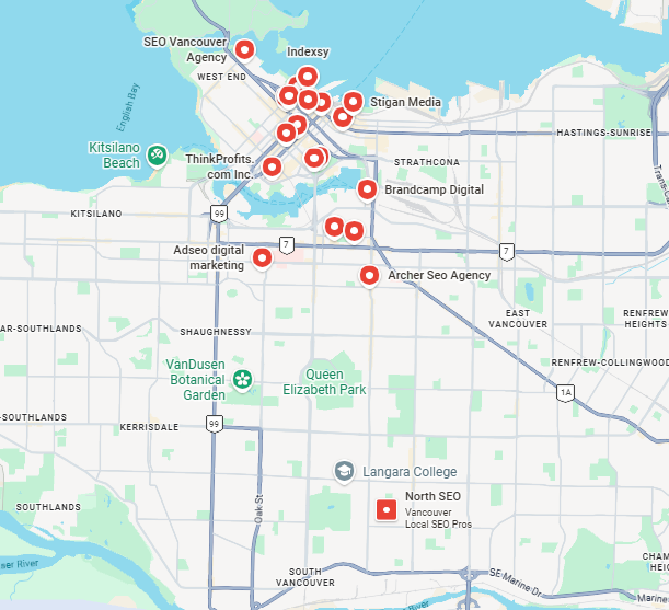 Financial analysis of a small SEO agency in Vancouver BC Google Maps