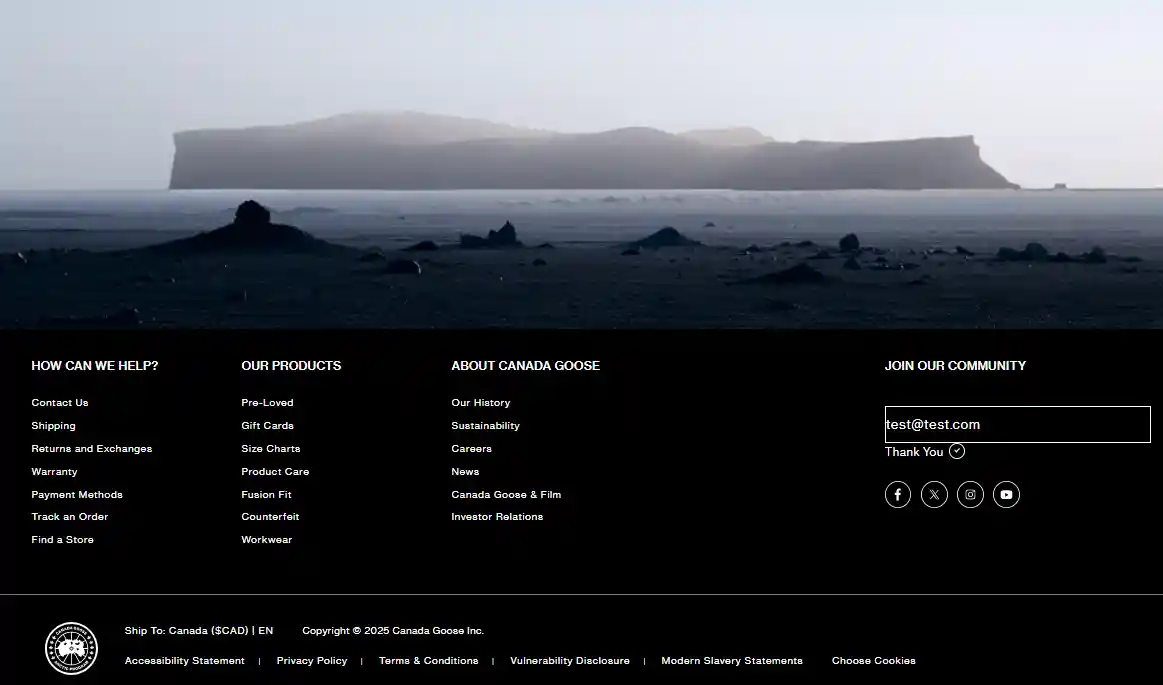 Canada Goose Brand Protection E-E-A-T Example