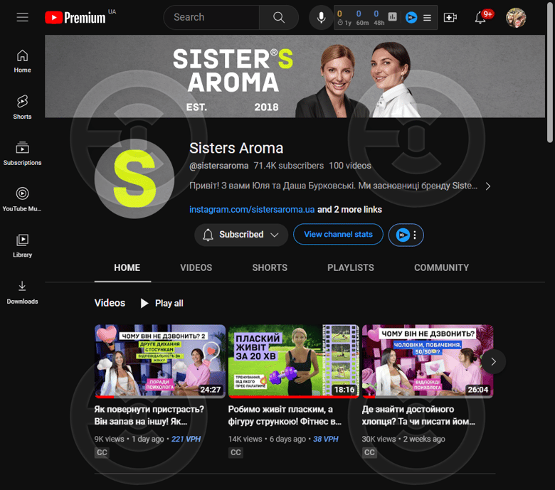 Sister's Aroma youtube